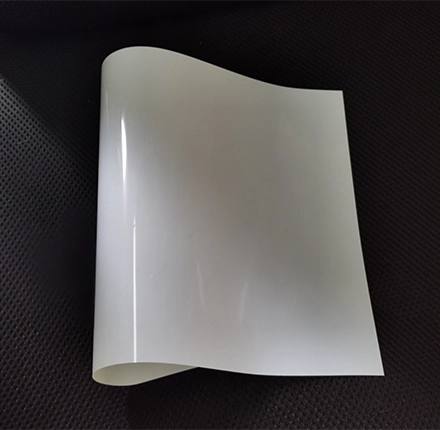 white polyester film