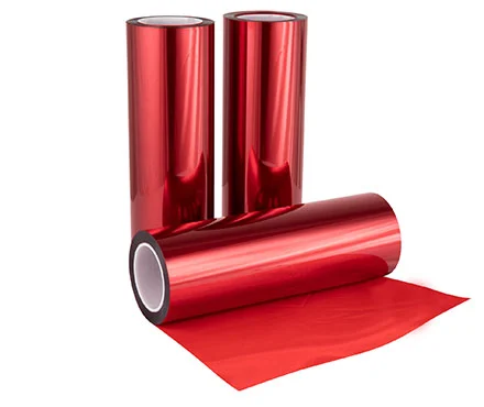 red transparent film