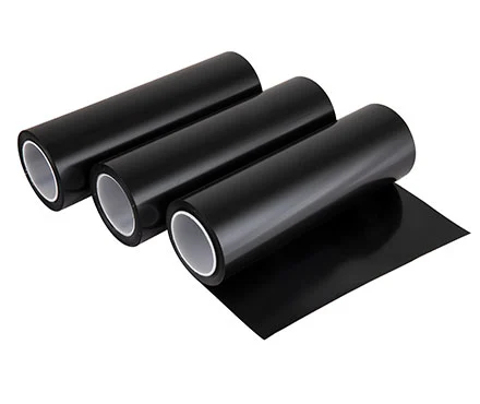 black polyester film