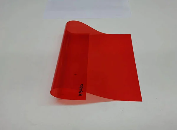 red transparent film